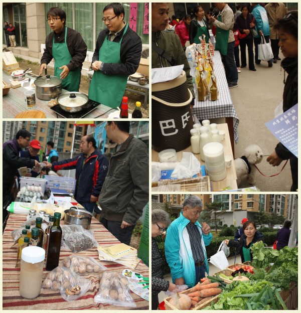 为老寿星煮长寿面    向居民推荐牧场的新鲜牛奶